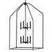 Kichler 52724 Madden 8-lt 24" Pendant - Black
