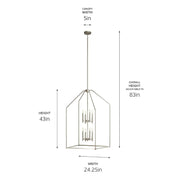 Kichler 52724 Madden 8-lt 24" Pendant