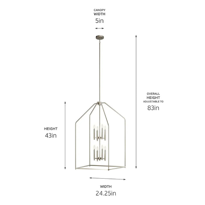 Kichler 52724 Madden 8-lt 24" Pendant