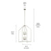 Kichler 52724 Madden 8-lt 24" Pendant
