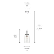 Kichler 52725 Madden 1-lt 7" Pendant