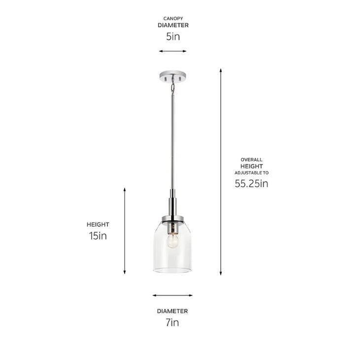 Kichler 52725 Madden 1-lt 7" Pendant