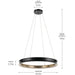 Kichler 52747 Larousse 1-lt 40" LED Chandelier