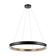 Kichler 52748 Larousse 1-lt 50" LED Chandelier - Black/Champagne Bronze