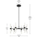 Kichler 52752 Riven 12-lt 33" LED Chandelier