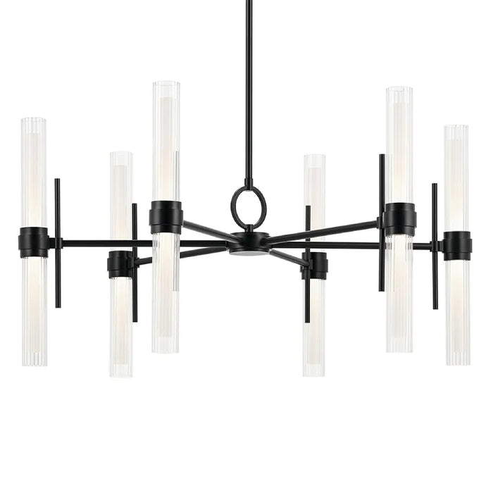 Kichler 52752 Riven 12-lt 33" LED Chandelier - Black