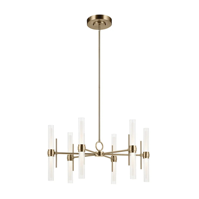 Kichler 52752 Riven 12-lt 33" LED Chandelier - Champagne Bronze