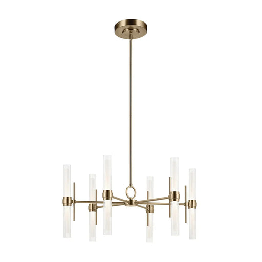 Kichler 52752 Riven 12-lt 33" LED Chandelier - Champagne Bronze