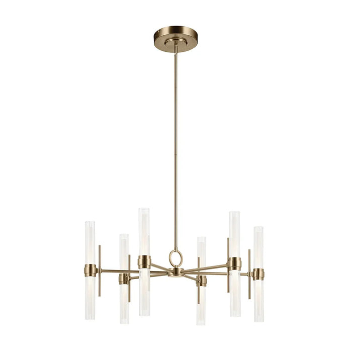 Kichler 52752 Riven 12-lt 33" LED Chandelier - Champagne Bronze