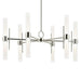 Kichler 52752 Riven 12-lt 33" LED Chandelier - Polished Nickel