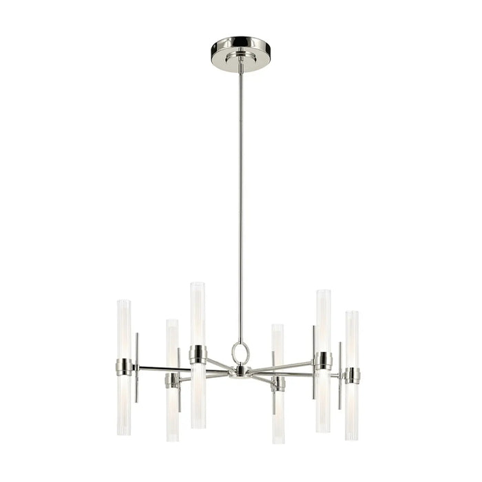 Kichler 52752 Riven 12-lt 33" LED Chandelier - Polished Nickel