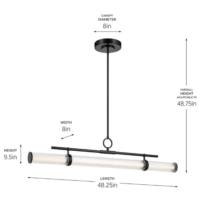 Kichler 52753 Riven 1-lt 48" LED Chandelier
