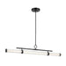 Kichler 52754 Riven 1-lt 60" LED Chandelier - Black