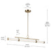 Kichler 52754 Riven 1-lt 60" LED Chandelier