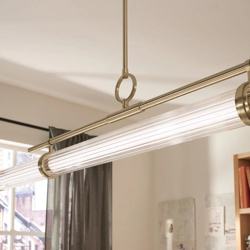 Kichler 52754 Riven 1-lt 60" LED Chandelier - Champagne Bronze
