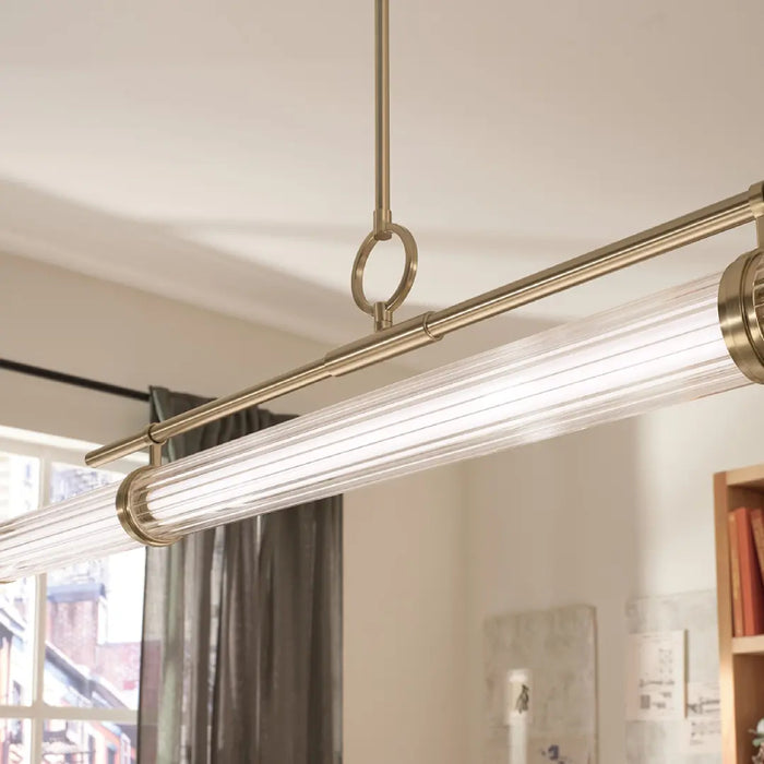 Kichler 52754 Riven 1-lt 60" LED Chandelier - Champagne Bronze