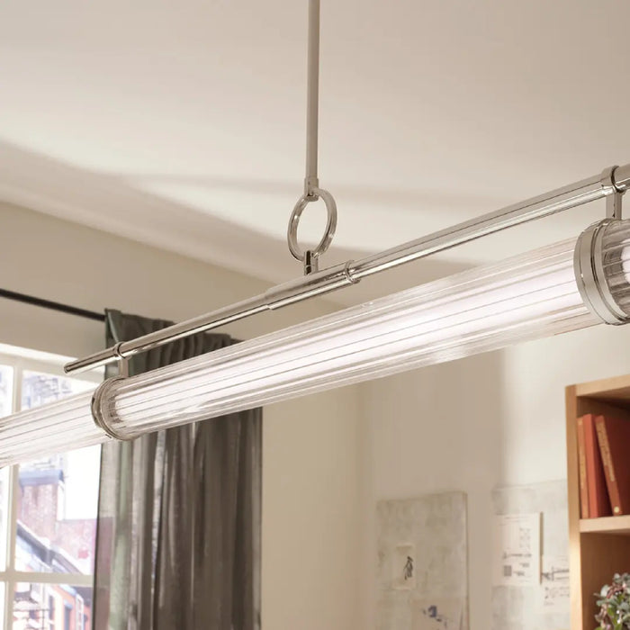 Kichler 52754 Riven 1-lt 60" LED Chandelier - Polished Nickel