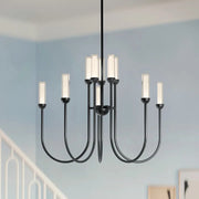 Kichler 52757 Moraine 10-lt 30" LED Chandelier - Black