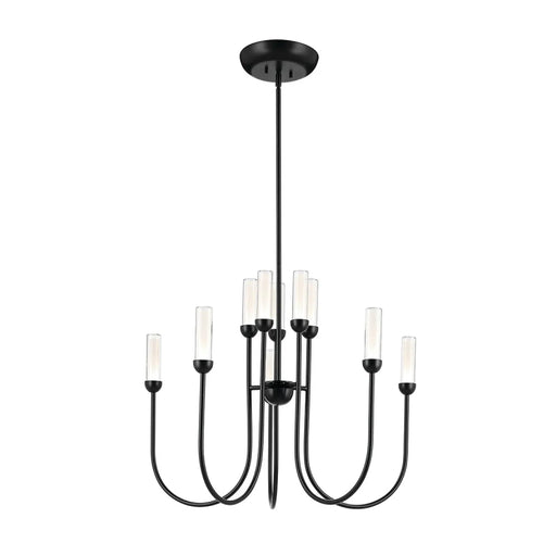 Kichler 52757 Moraine 10-lt 30" LED Chandelier - Black