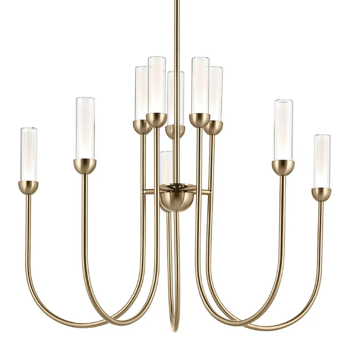 Kichler 52757 Moraine 10-lt 30" LED Chandelier - Champagne Bronze