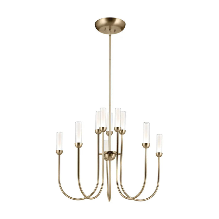 Kichler 52757 Moraine 10-lt 30" LED Chandelier - Champagne Bronze