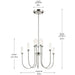 Kichler 52757 Moraine 10-lt 30" LED Chandelier