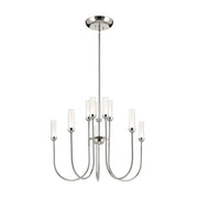 Kichler 52757 Moraine 10-lt 30" LED Chandelier - Polished Nickel