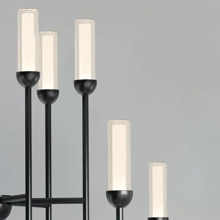 Kichler 52758 Moraine 12-lt 50" LED Chandelier - Black