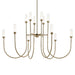 Kichler 52758 Moraine 12-lt 50" LED Chandelier - Champagne Bronze