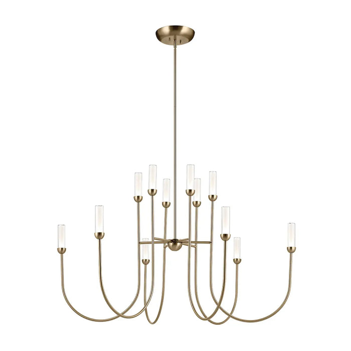 Kichler 52758 Moraine 12-lt 50" LED Chandelier - Champagne Bronze