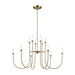 Kichler 52758 Moraine 12-lt 50" LED Chandelier - Champagne Bronze