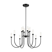 Kichler 52759 Moraine 12-lt 40" LED Chandelier - Black