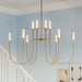 Kichler 52759 Moraine 12-lt 40" LED Chandelier - Champagne Bronze