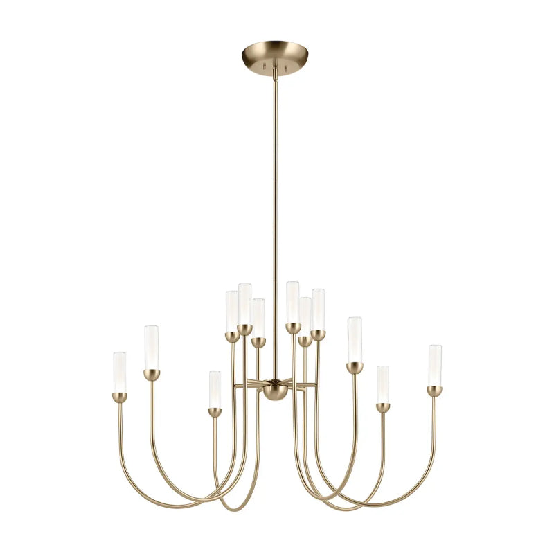 Kichler 52759 Moraine 12-lt 40" LED Chandelier - Champagne Bronze