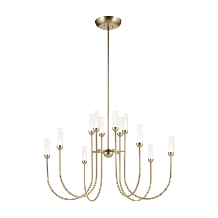Kichler 52759 Moraine 12-lt 40" LED Chandelier - Champagne Bronze