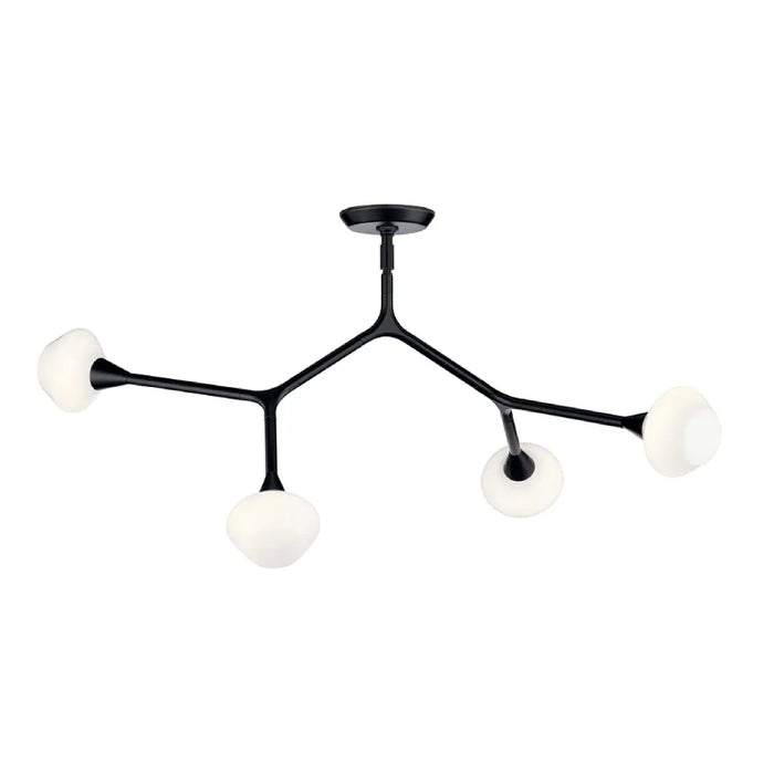 Kichler 52762 Cassius 4-lt 40" Chandelier  - Black