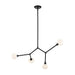 Kichler 52762 Cassius 4-lt 40" Chandelier - Black