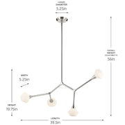 Kichler 52762 Cassius 4-lt 40" Chandelier