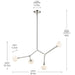Kichler 52762 Cassius 4-lt 40" Chandelier
