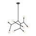 Kichler 52763 Cassius 8-lt 53" Chandelier - Black