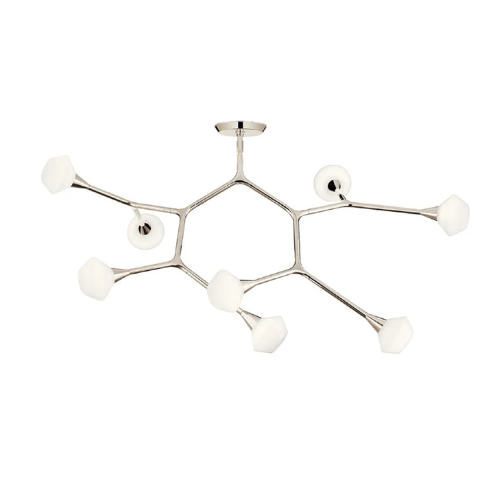 Kichler 52763 Cassius 8-lt 53" Chandelier - Polished Nickel