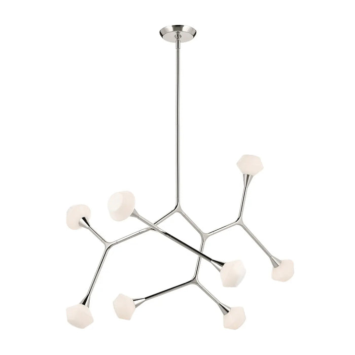 Kichler 52763 Cassius 8-lt 53" Chandelier - Polished Nickel