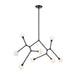 Kichler 52764 Cassius 8-lt 61" Chandelier - Black