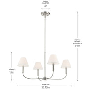 Kichler 52766 Eadie 4-lt 31" Chandelier