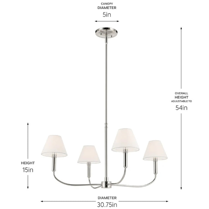 Kichler 52766 Eadie 4-lt 31" Chandelier