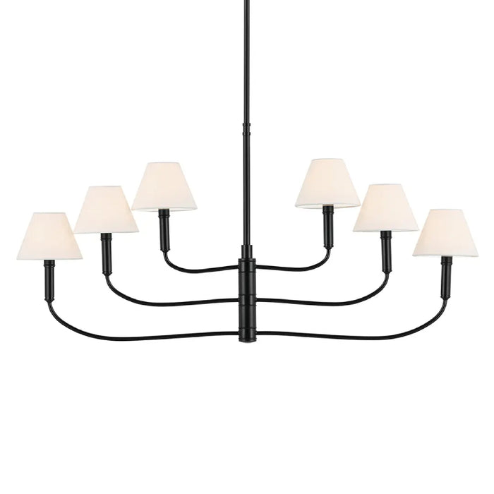 Kichler 52767 Eadie 6-lt 41" Chandelier - Black