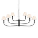 Kichler 52767 Eadie 6-lt 41" Chandelier - Black