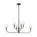 Kichler 52767 Eadie 6-lt 41" Chandelier - Black