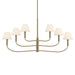 Kichler 52767 Eadie 6-lt 41" Chandelier - Champagne Bronze