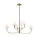 Kichler 52767 Eadie 6-lt 41" Chandelier - Champagne Bronze